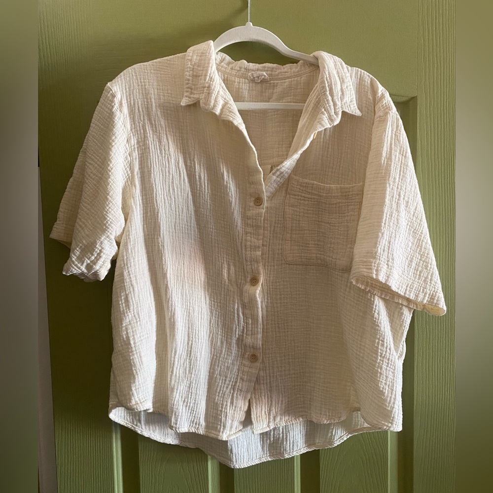 Piglet in Bed - Waffle Button Up